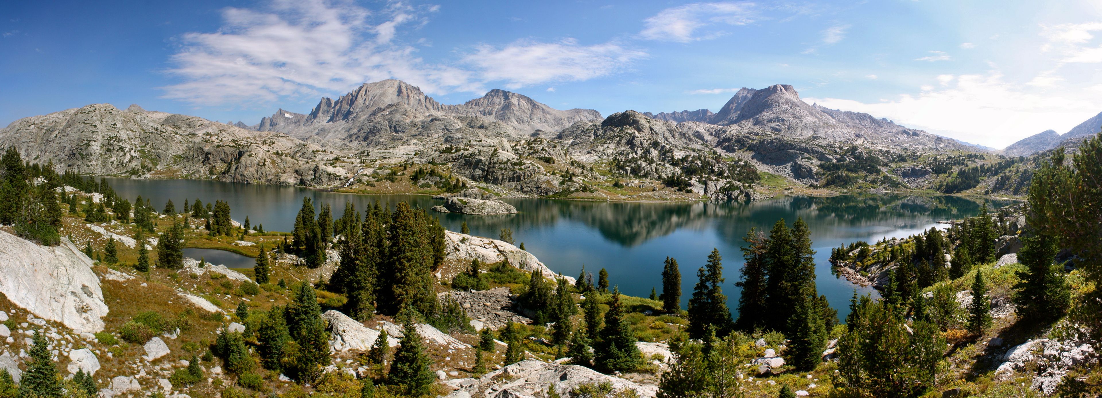 Titcomb Basin in the Wind River Range in Wyoming 