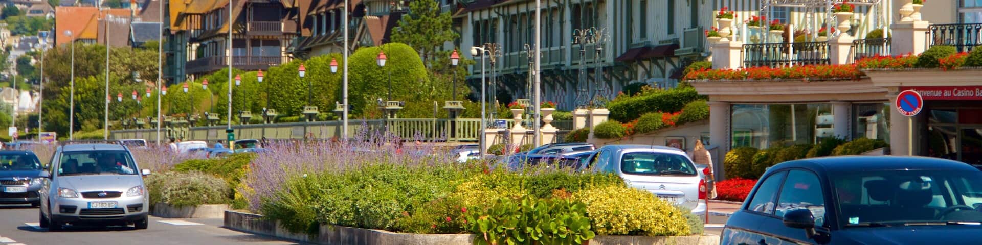 Deauville featuring a city