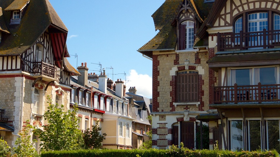 Deauville featuring a city and heritage elements