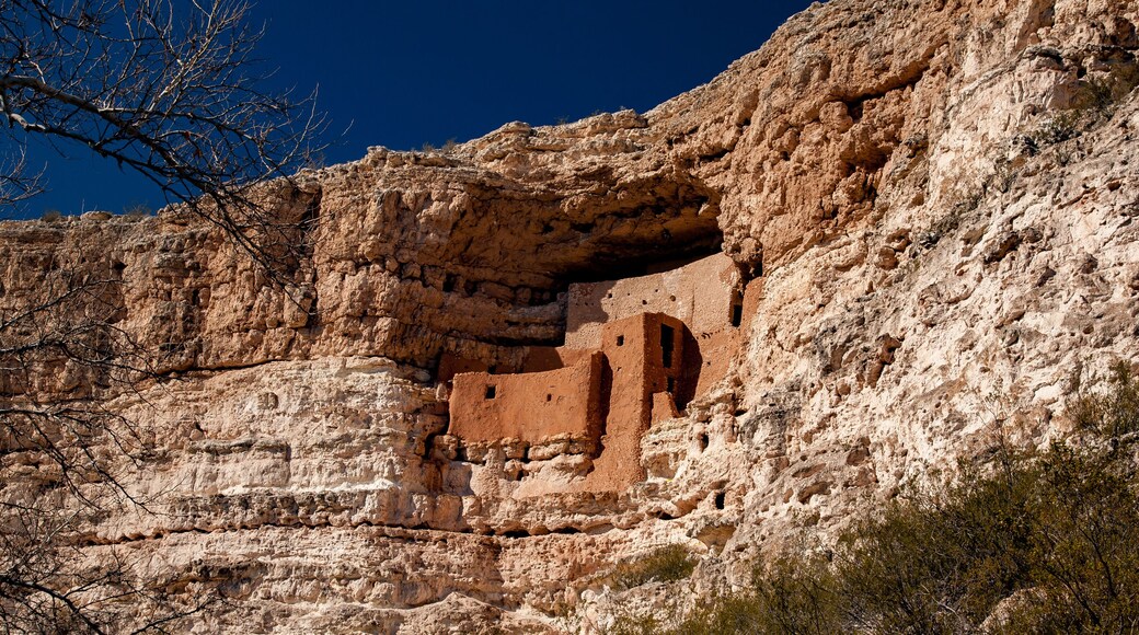 Montezuma Castle National Monument protects a set of well-preserved dwellings located in Camp Verde, Arizona