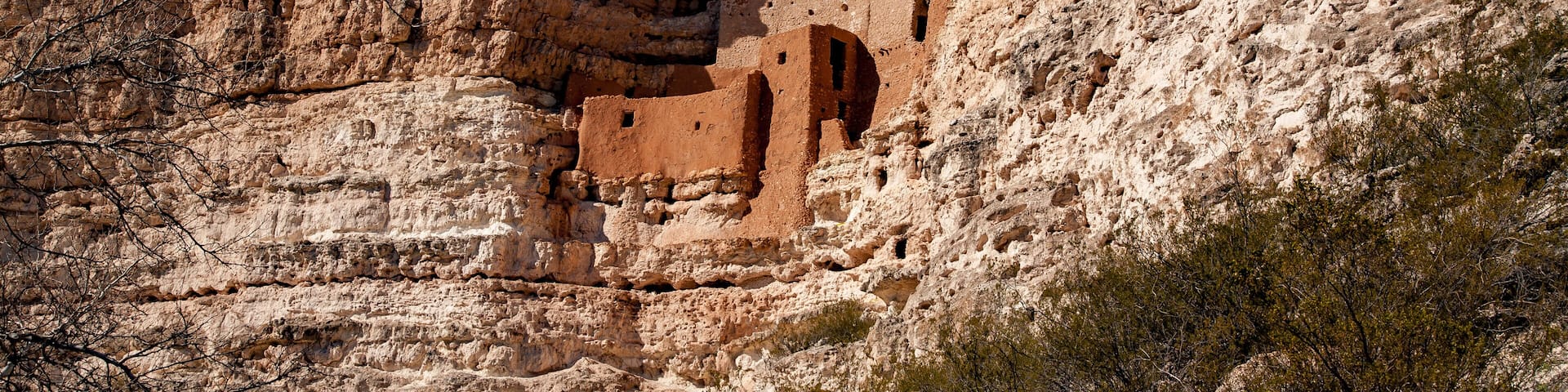 Montezuma Castle National Monument protects a set of well-preserved dwellings located in Camp Verde, Arizona