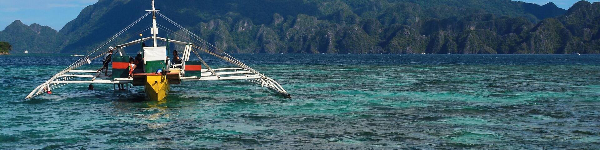 Traveling on a banka through the Sulu Sea, Near Coron, Palawan, Philippines
#BvsBlue
#adventure