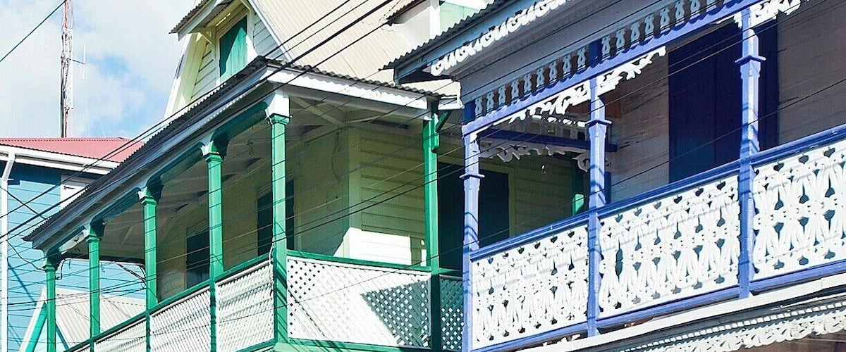 “Caribbean Creole” style houses on King George V Street with their fancy second-floor verandas, lovely fretwork and dormered roofs (to let the heat escape). Many of these structures date from the 19th century, but the locals keep them freshly painted.
#Architecture