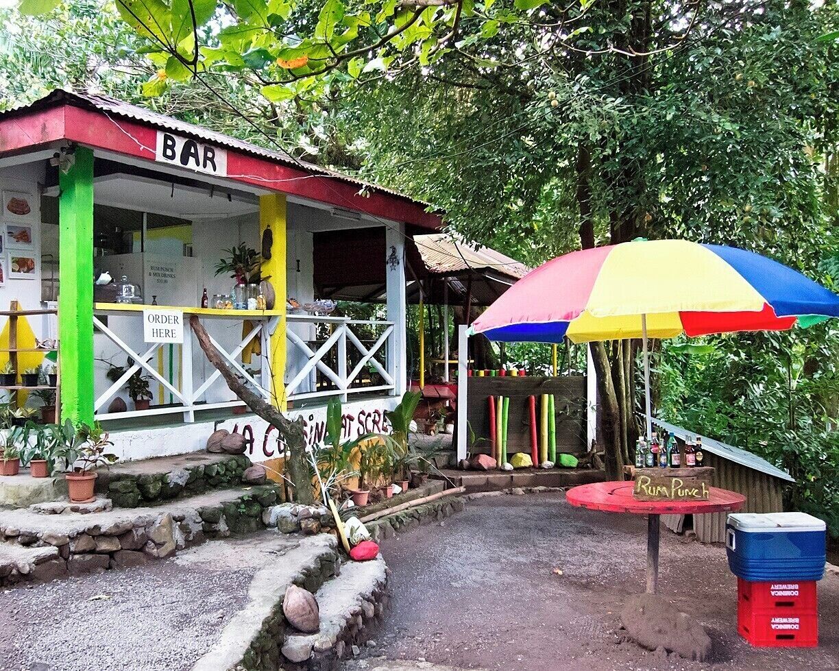 The bar at Screw's is colorful but otherwise pretty basic.  They do stock island-brewed Kubuli beer though, and that's all that really matters.