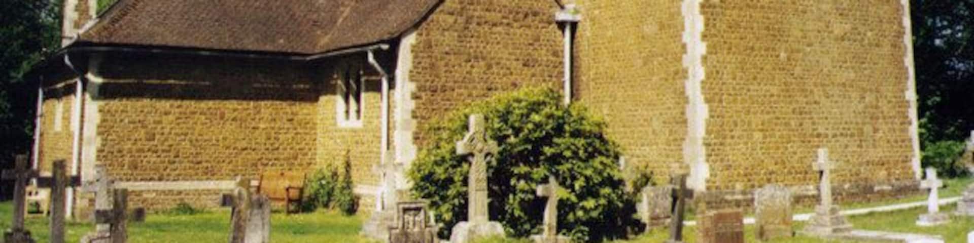 St Joseph, Grayshott. Grade II listed building erected in 1911.