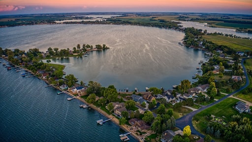 Aerial View of Lake Madison, South Dakota