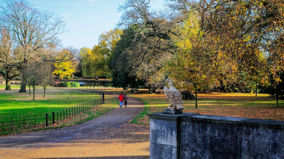 Osterley Park grounds view from the house, London