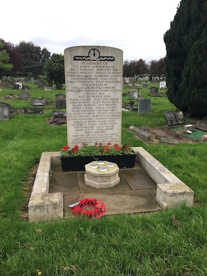 Monument to those who died in a record plant bombing during WWII.