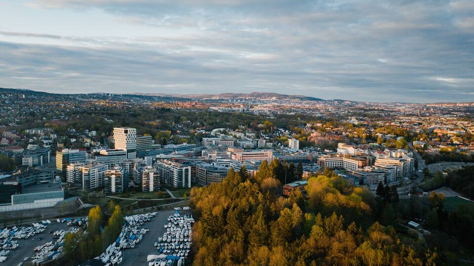 The South Norwegian town Skoyen