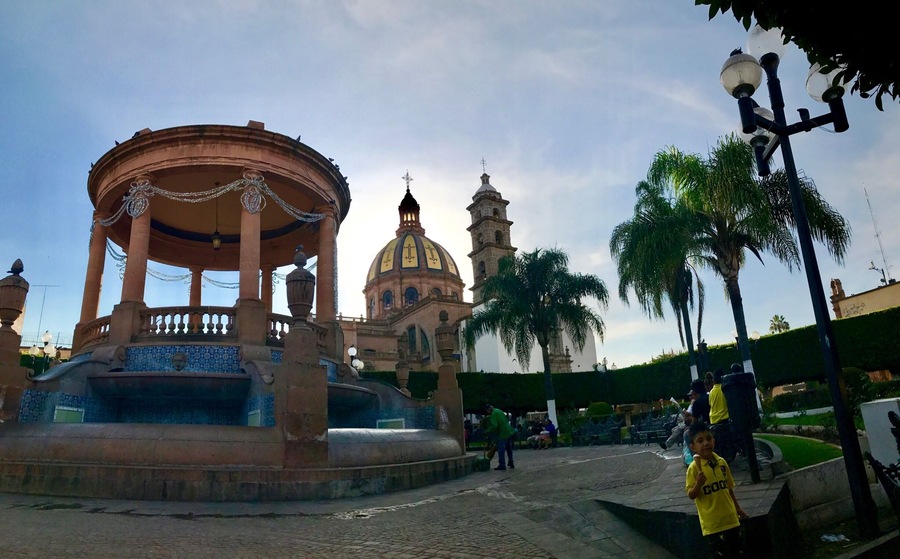 La plaza de la Piedad, Michoacán, México