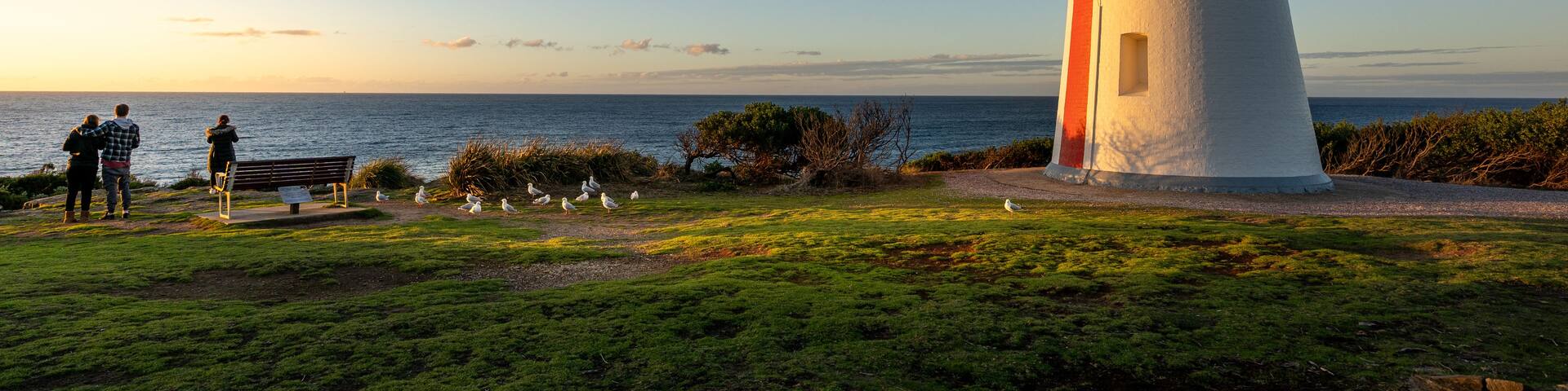Sunset at Mersey Bluff Lighthouse, Devonport, Northern Tasmania, Australia
