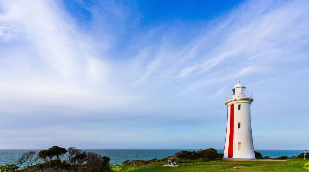 Devonport mettant en vedette phare et vues littorales