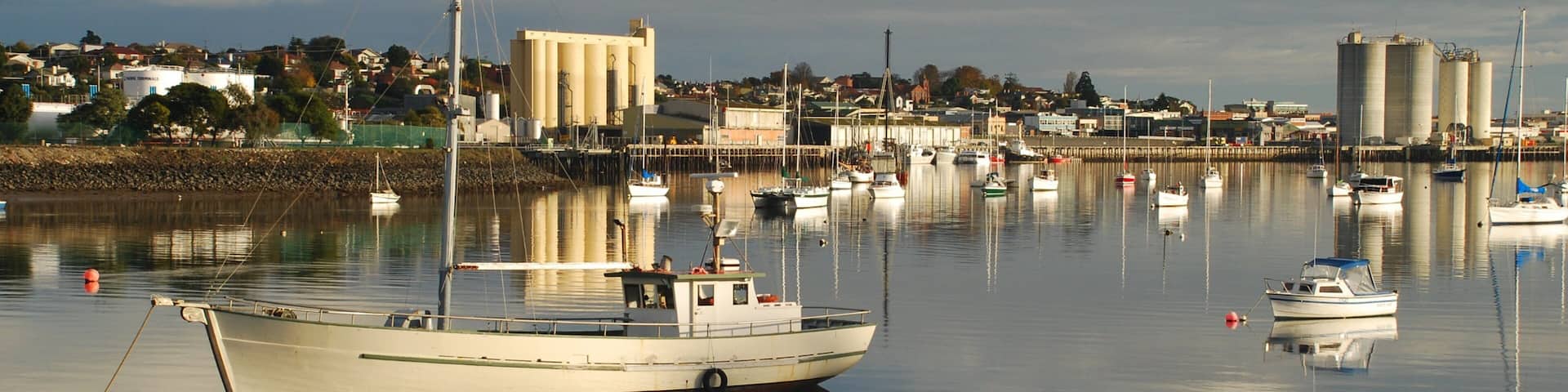 Devonport featuring a bay or harbour and boating