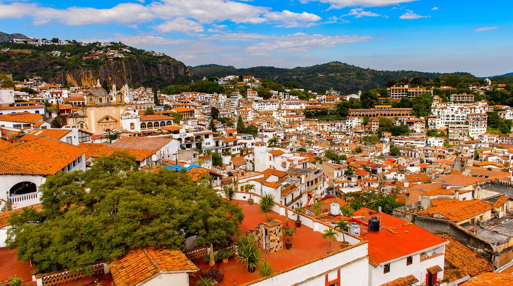 Panorama of Taxco, Mexico. The town is known because of its Silver products
