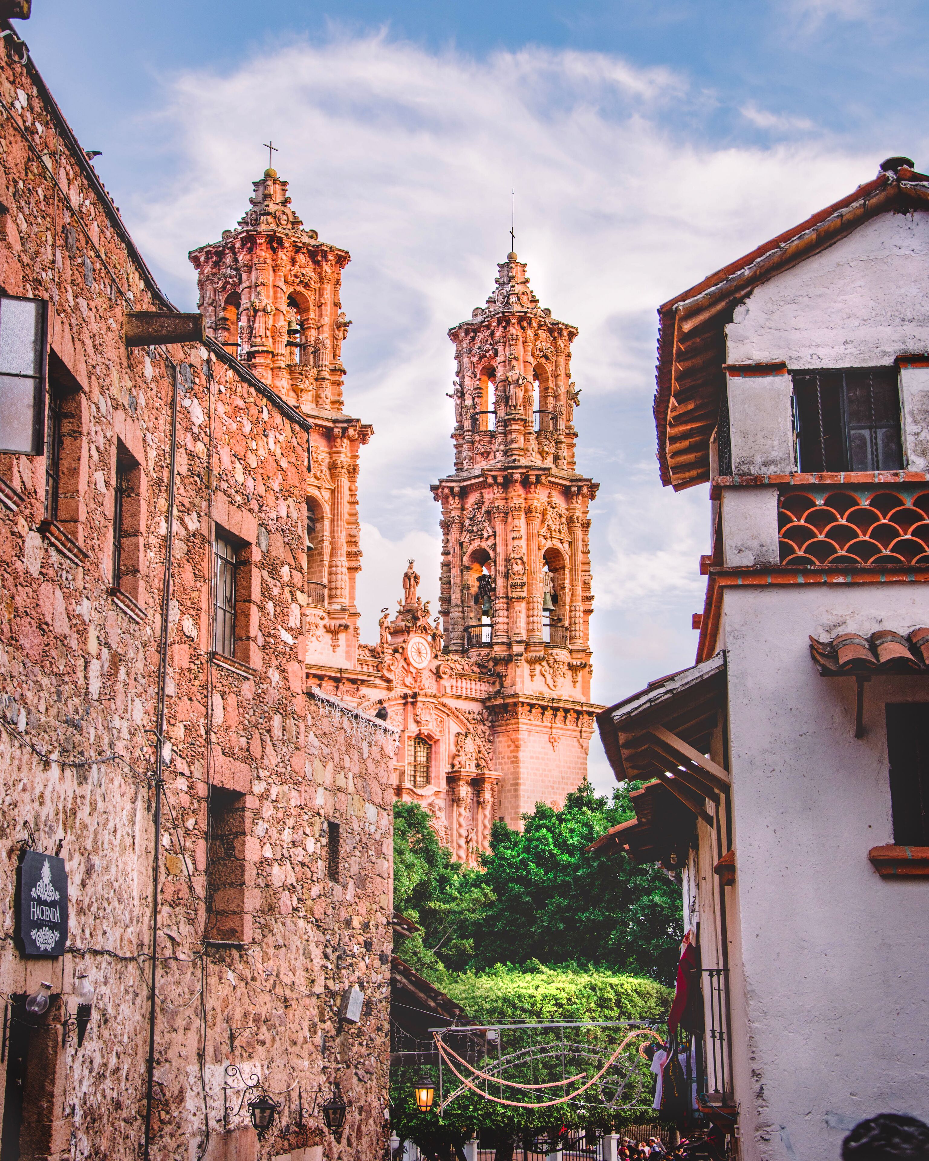 Church of Santa Prisca. 
The construction was ordered by José de la Borda and lasted 15 years. The design is amazing but when you enter you know that it was made with a lot of money! Everything is covered with wood and gold! The decor is like nothing I've seen before! 