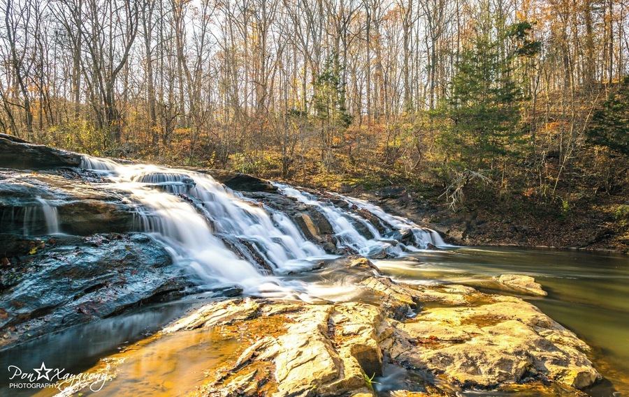 Beautiful waterfalls and the place is very nice and quiet . good place to play in the water.