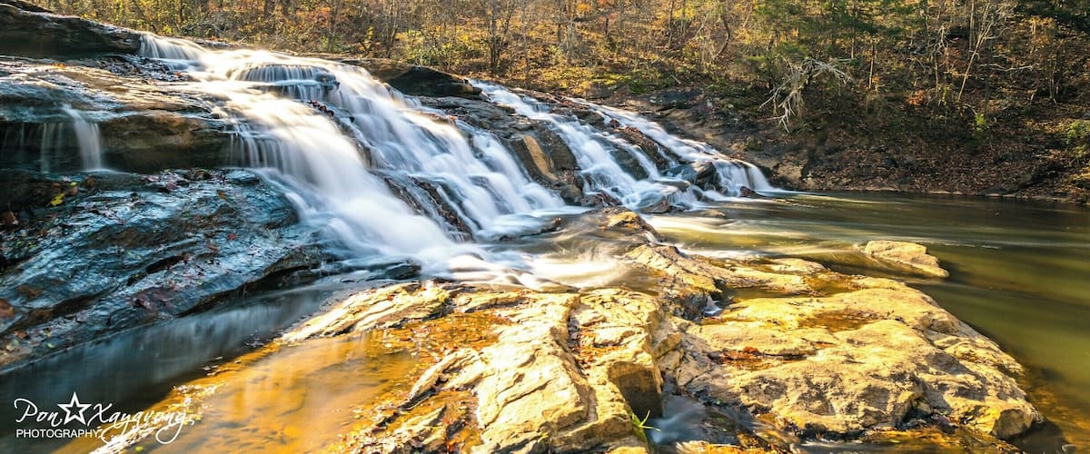 Beautiful waterfalls and the place is very nice and quiet . good place to play in the water.