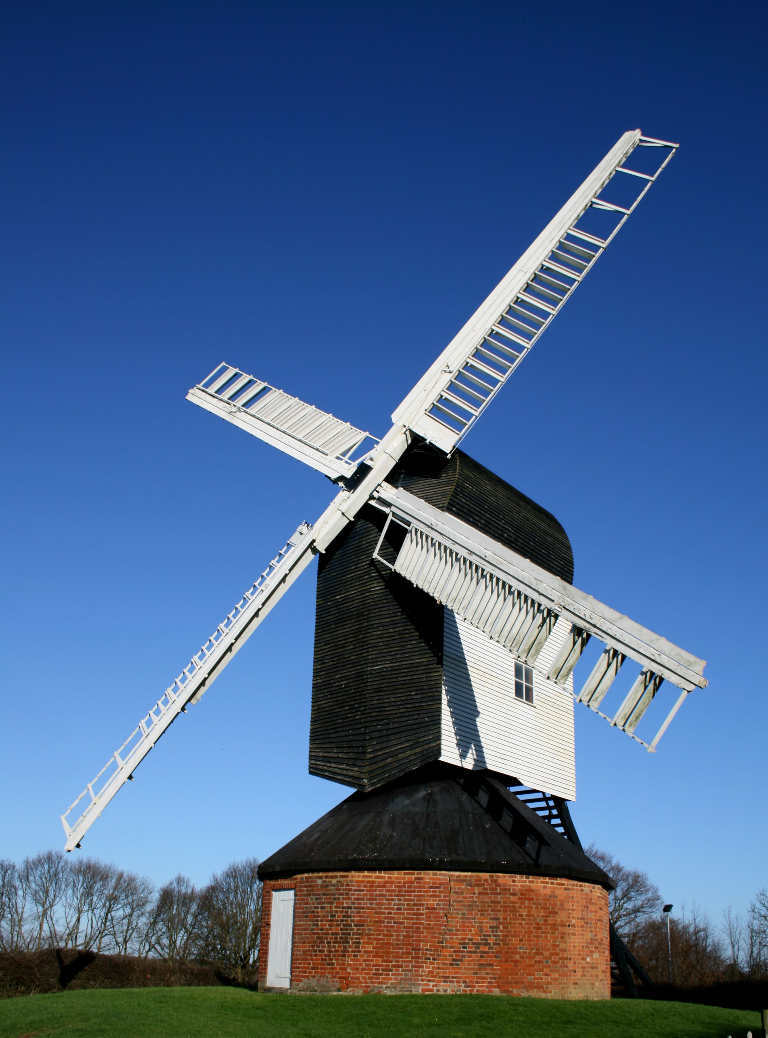 Mountnessing Post Mill, built 1807, near Brentwood, Essex, England