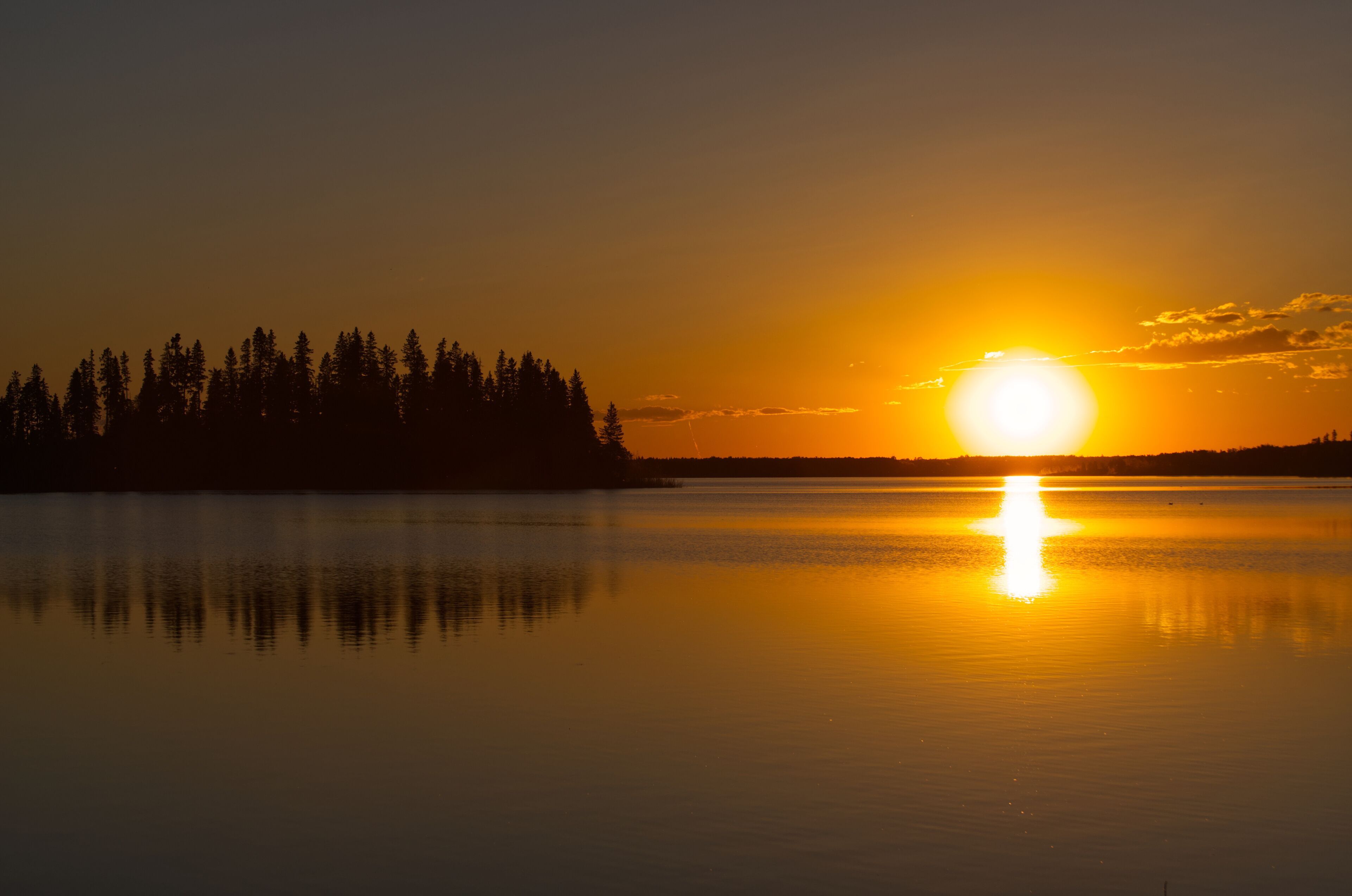 Sunset at Astotin Lake, Elk Island National Park