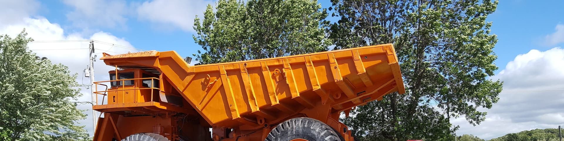 This is a retired ore truck that was used in the Jeffrey Mine in Asbestos in Quebec's Eastern Townships.