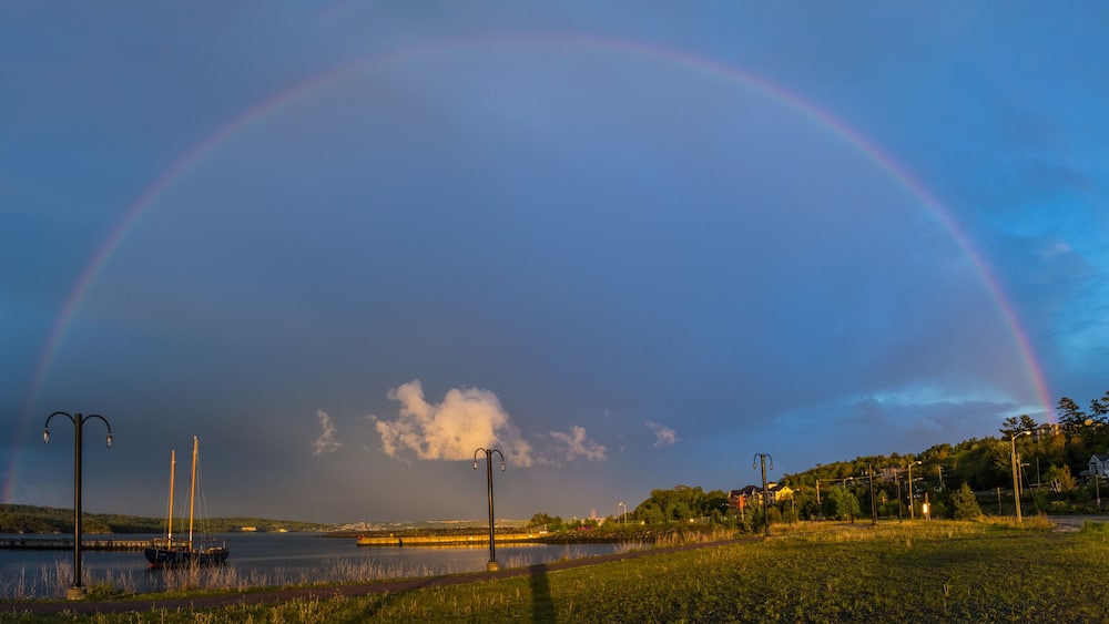 Rainbow at Dewolfe Park, Bedford, Nova Scotia, Canada