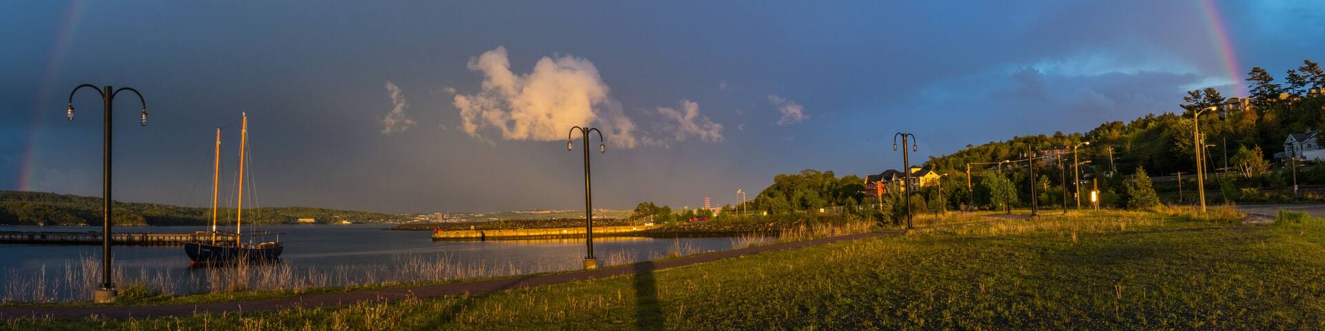 Rainbow at Dewolfe Park, Bedford, Nova Scotia, Canada