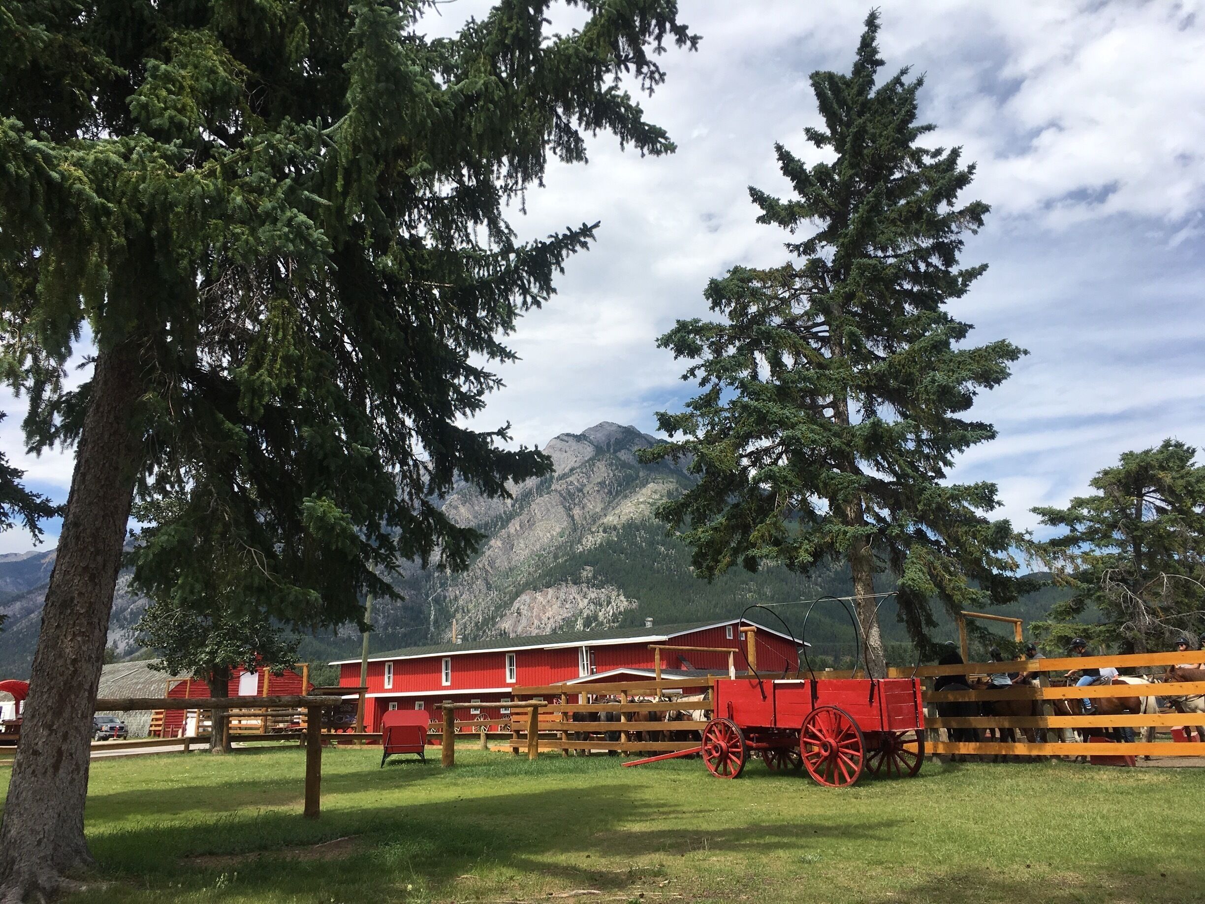 Amazing backdrop to horseback riding 