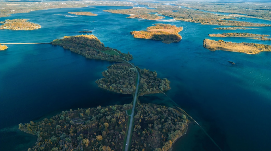 Aerial view of Long Sault Parkway, Canada