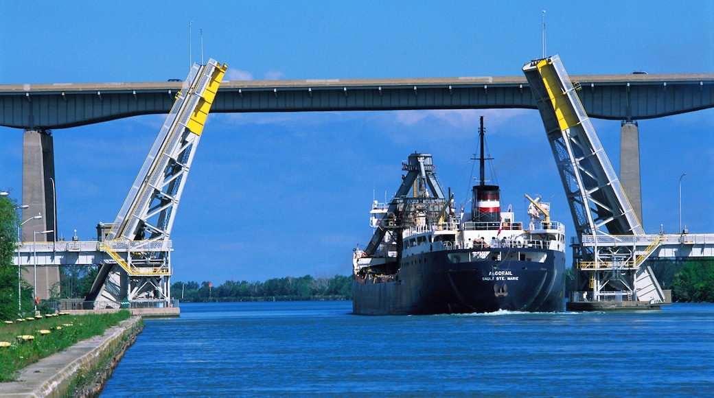 Ship, Welland Canal, St Catharines, Ontario, Canada