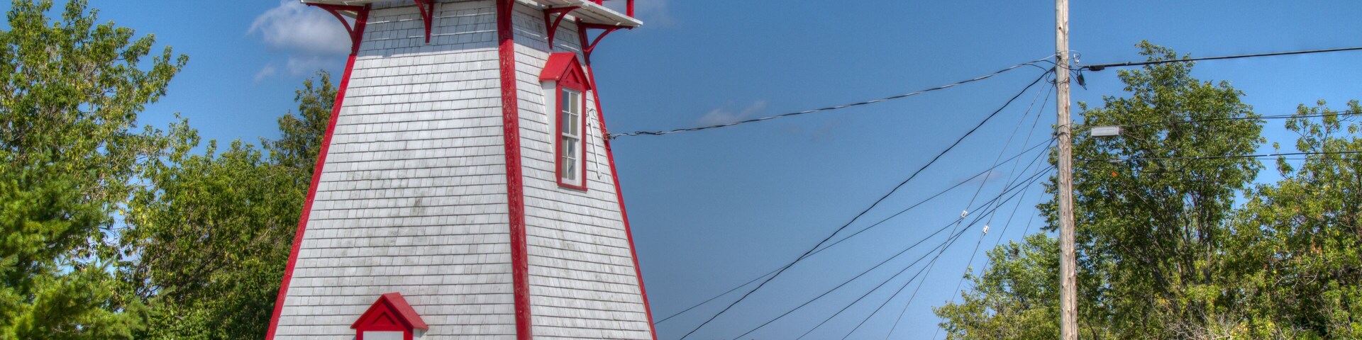lighthouse on a lake