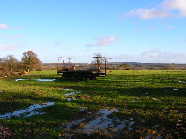 Waterlogged Field, Toll Farm At the start of the footpath that leads to nowhere!
