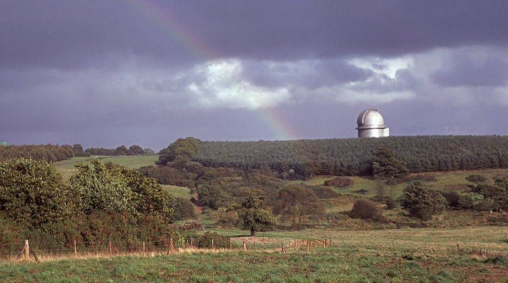 Rainbow over Herstmonceux The observatory dome in the picture used to house Isaac Newton telescope, which is now situated at La Palma in the Canary Islands.