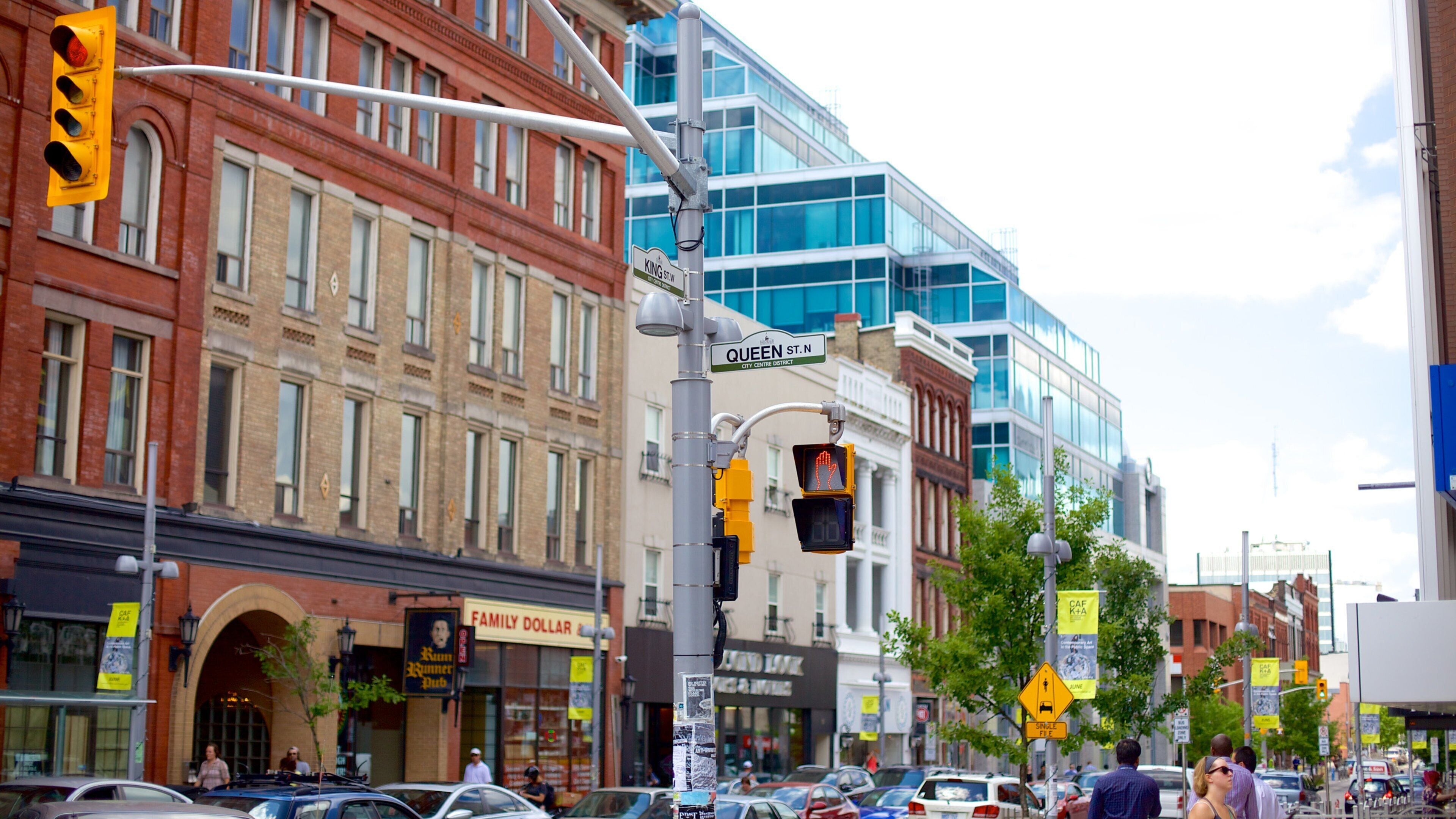 Kitchener showing street scenes