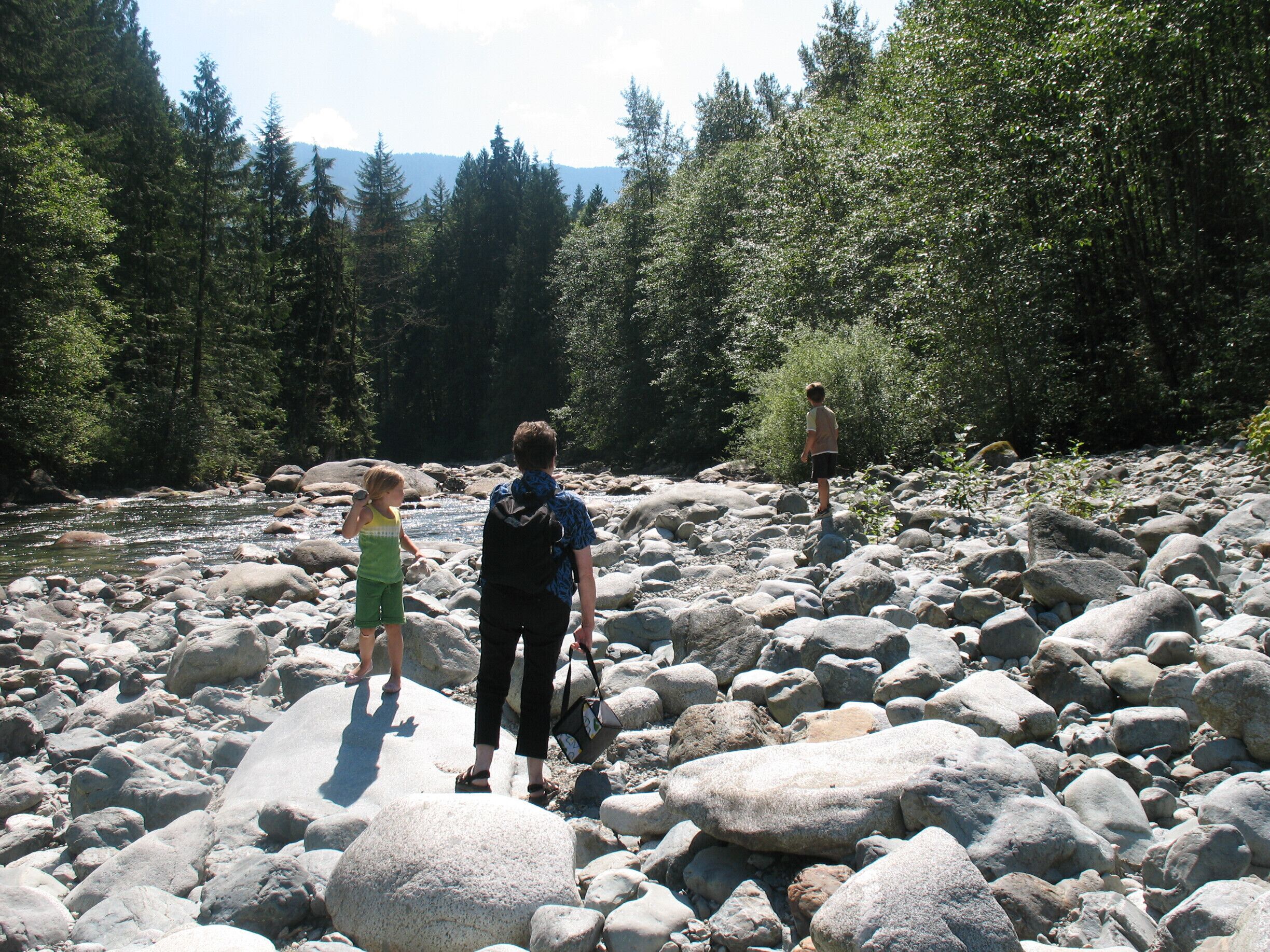 At the Bridge over Gold Creek - golden ears park 