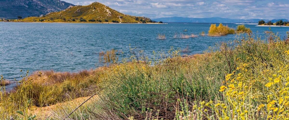 Nice view of the lake looking west.