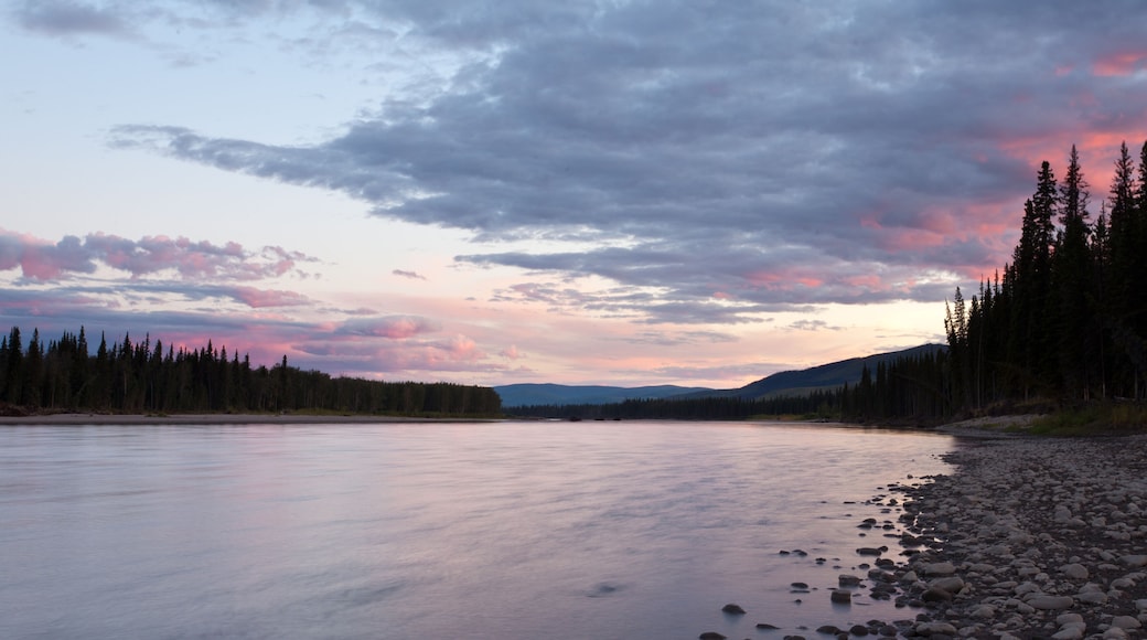 Beautiful sunset over Steward River near Mayo