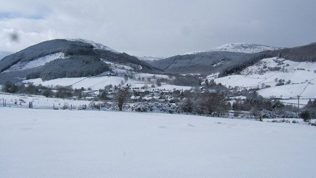Moel Pen y Bryn Eira ar Moel Pen y Bryn. Pen y Bryn in snow.