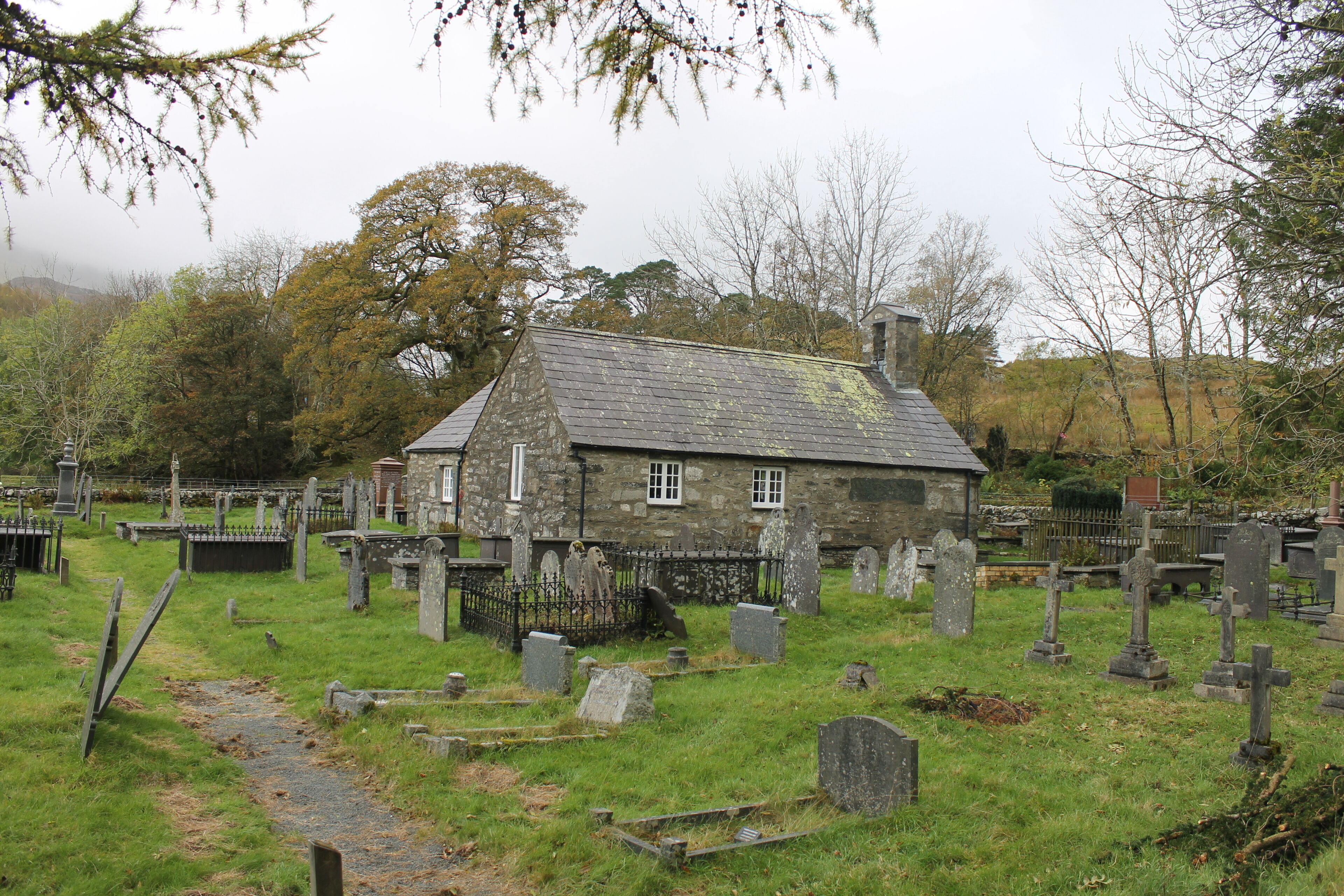 St Julitta's Church stands in the village of Capel Curig in the centre of the Snowdonia National Park. The name is only around a 100 years old. It is a grade 2* listed building and is the smallest of the churches of Snowdonia.