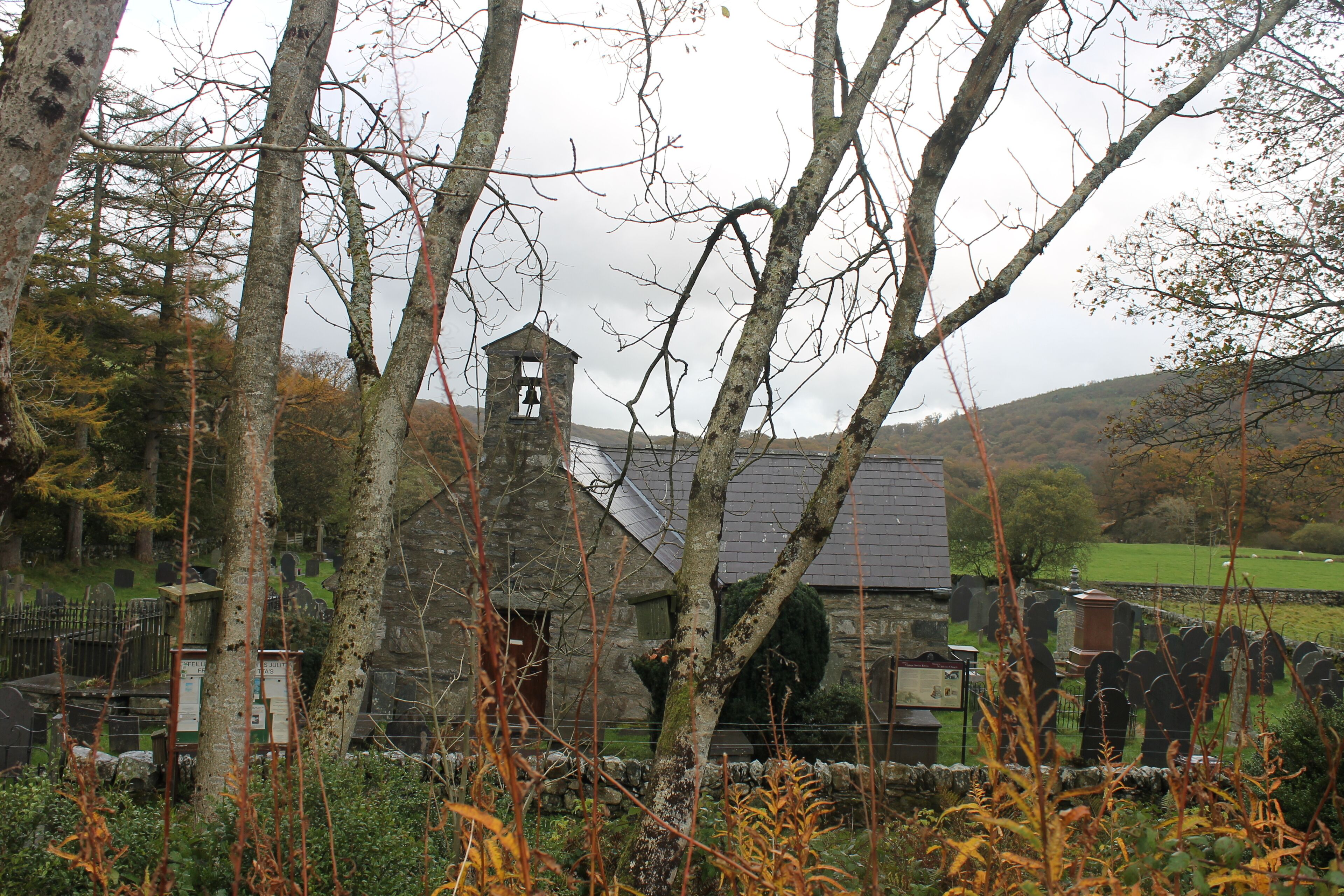 St Julitta's Church stands in the village of Capel Curig in the centre of the Snowdonia National Park. The name is only around a 100 years old. It is a grade 2* listed building and is the smallest of the churches of Snowdonia.