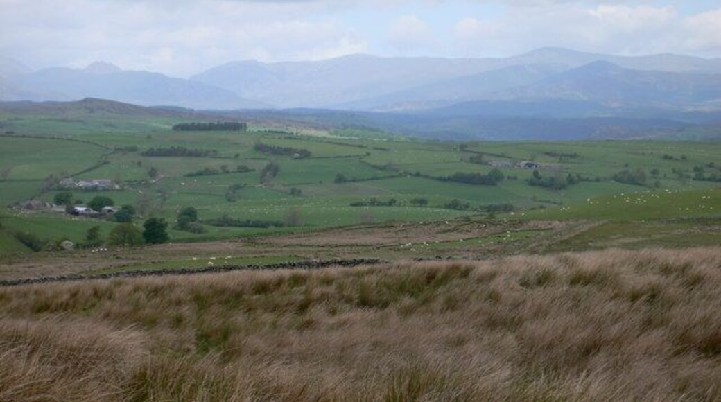 Moorland near Ysbyty Ifan Looking north-west. In the distance is Snowdonia.