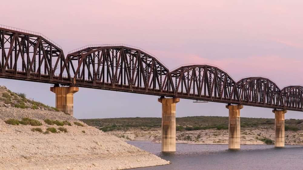 Governor's Landing Bridge in the Amistad National Recreation Area in Texas