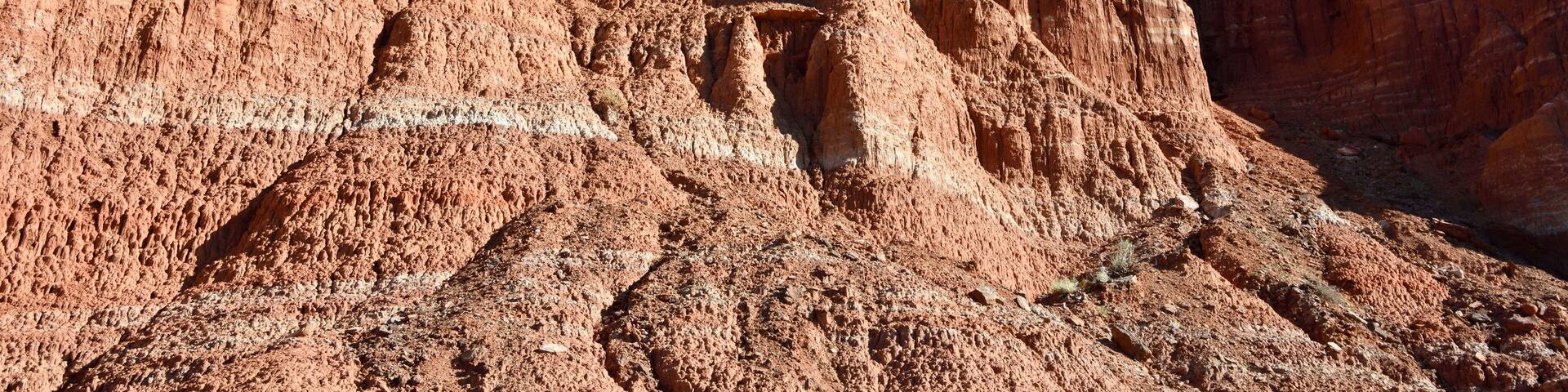Lighthouse rock formation along the Paseo del Rio trails in Palo Duro Canyon State Park, Texas