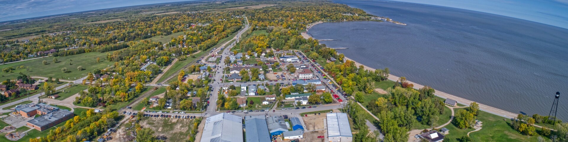 Winnipeg Beach is a popular Tourist Destination with a Provincial Park on Lake Winnipeg