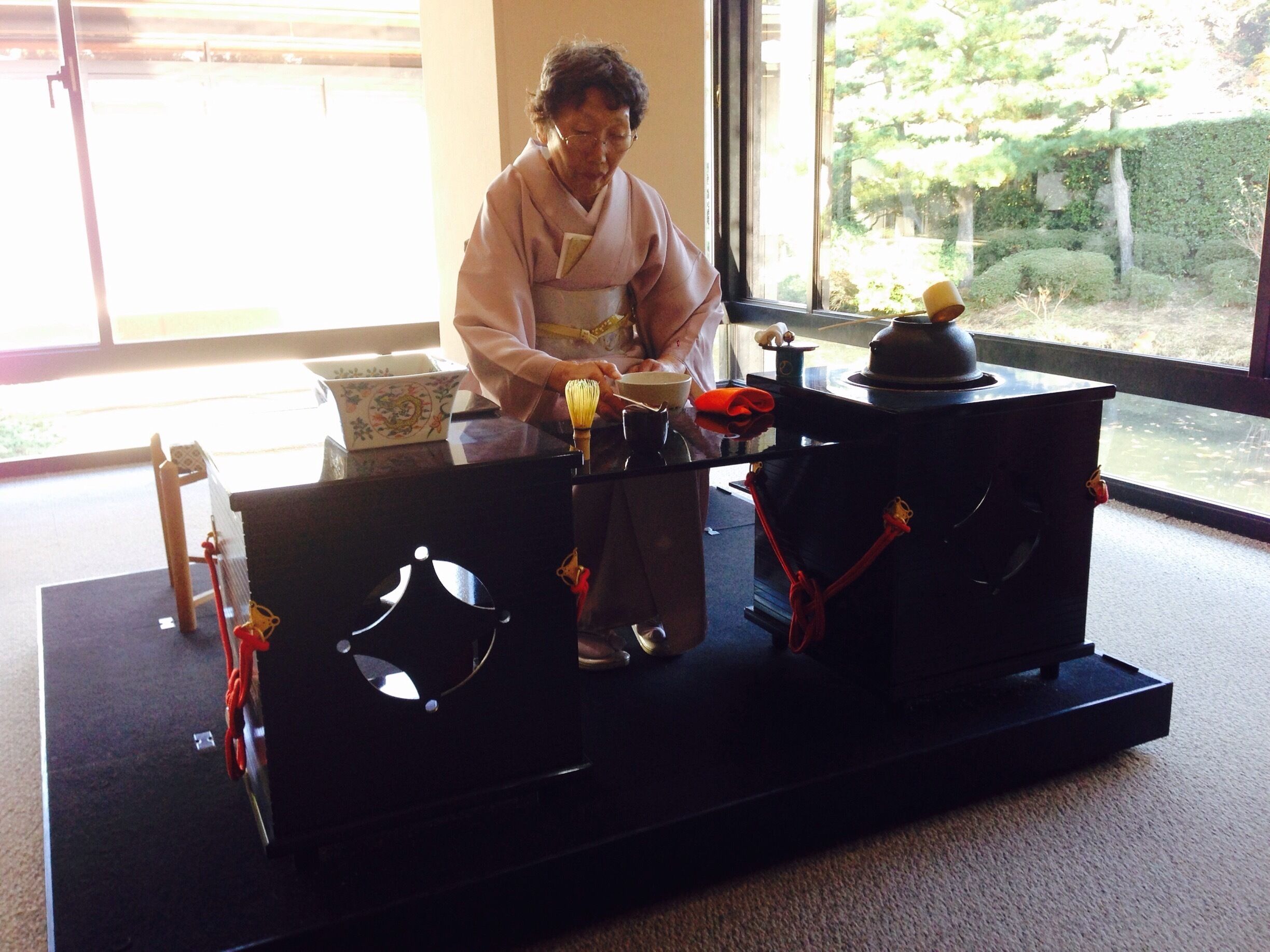 Traditional Tea ceremony. I toured this site in traditional kimono attire and it made the experience even better. Dress up if you can. A lot of wedding photos during the walk. We walked about 4 hrs and could've stayed longer. Great for any age but best for adults :) 