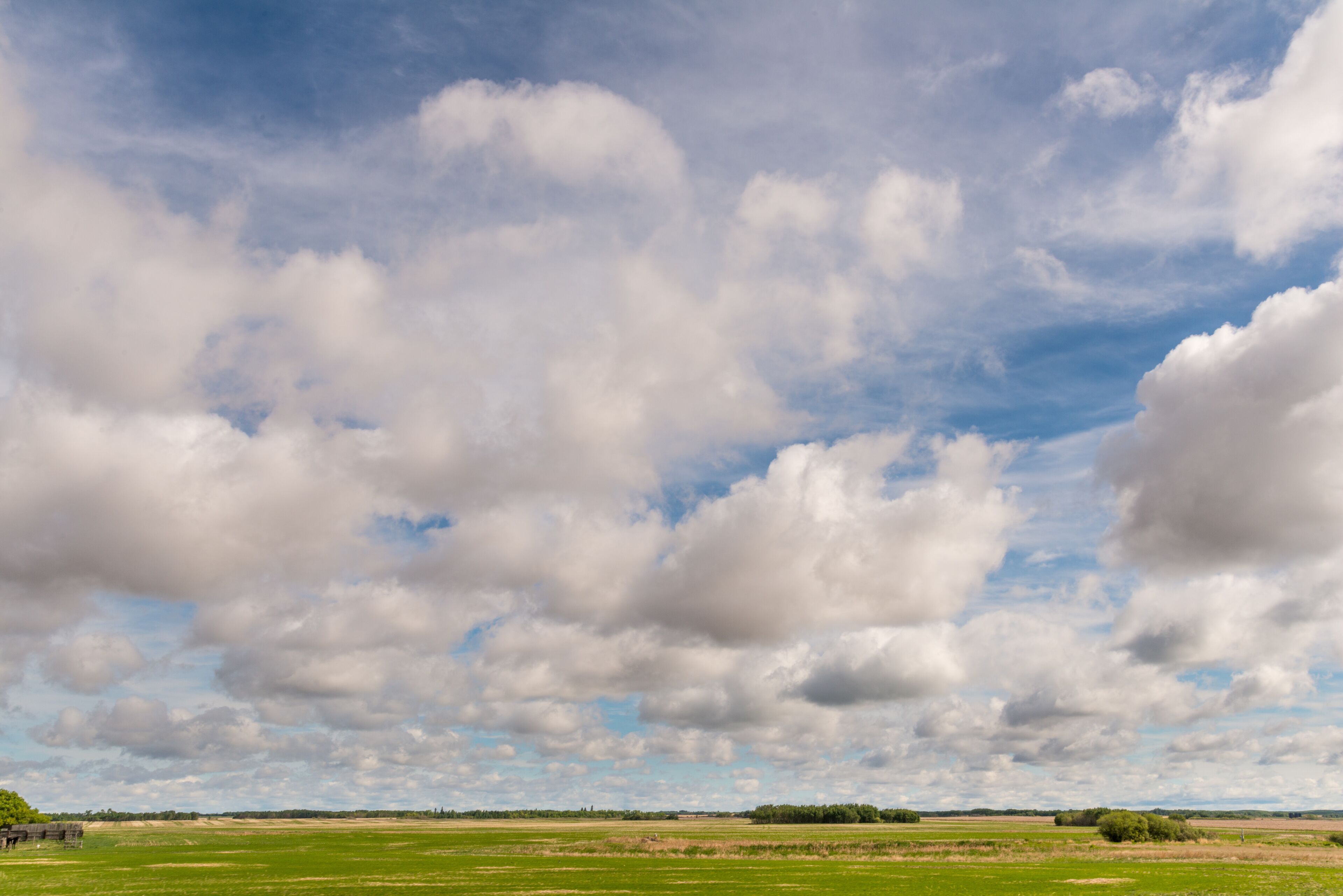 Canada, Saskatchewan, North Battleford.  Big sky over the great plains.