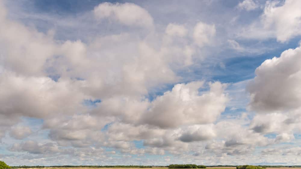 Canada, Saskatchewan, North Battleford. Big sky over the great plains.