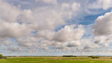 Canada, Saskatchewan, North Battleford. Big sky over the great plains.
