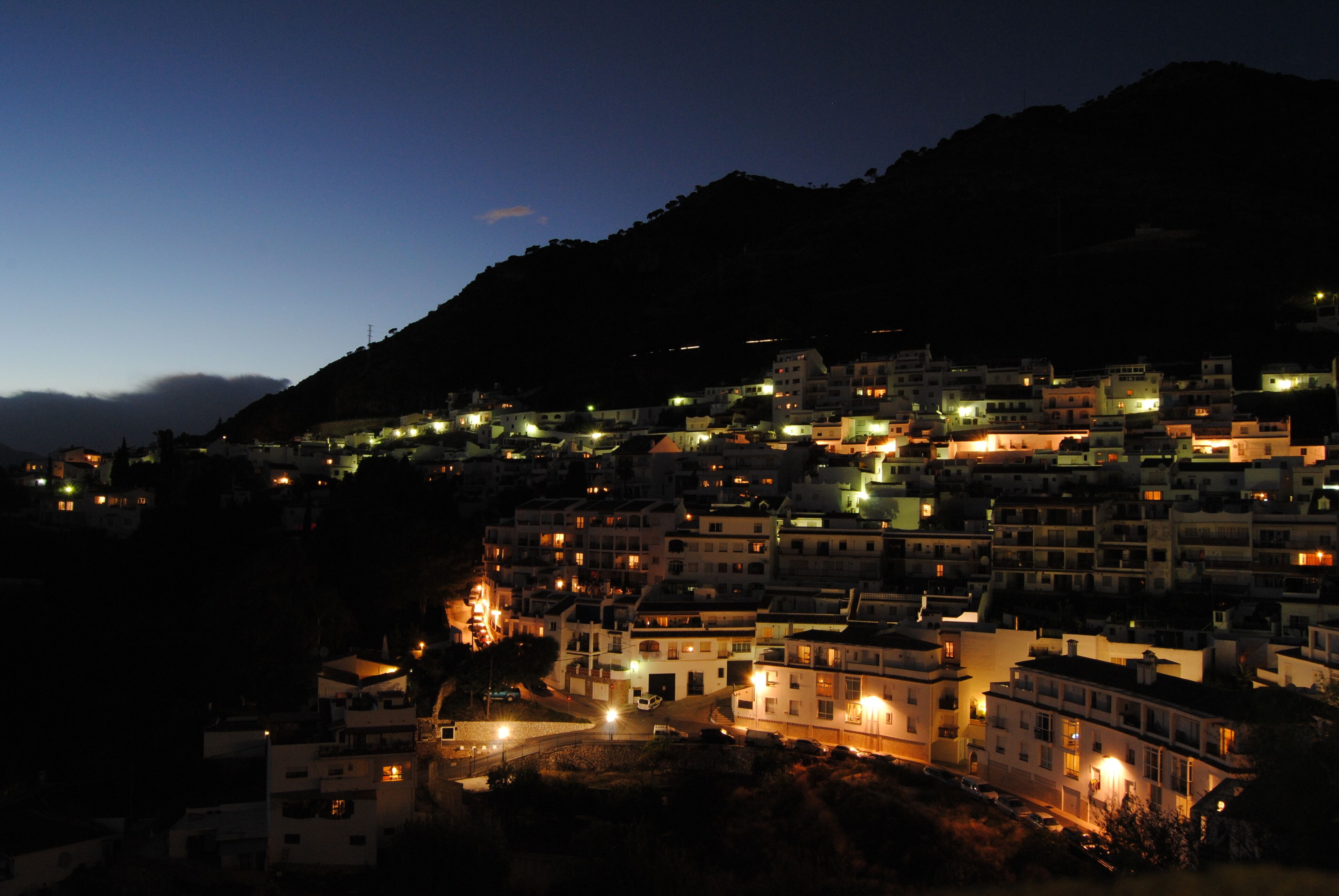 Mijas at night - Malaga - Andalucia - Spain