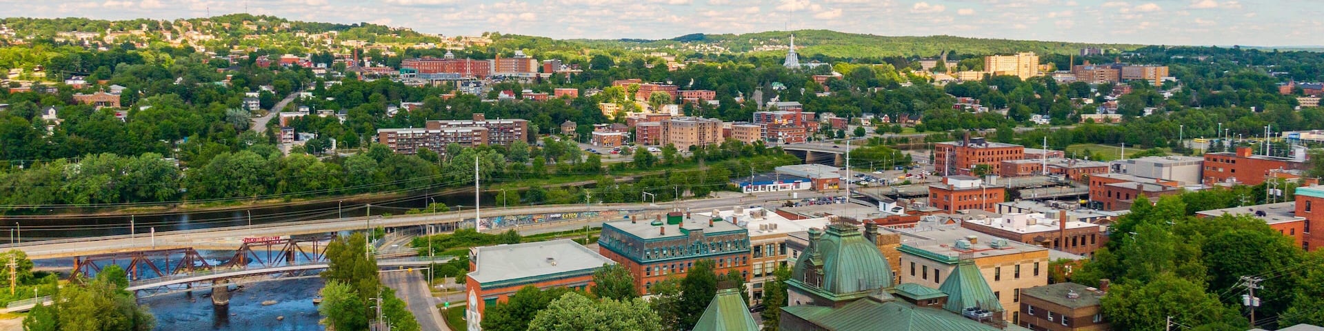 Sherbrooke which includes a city and landscape views
