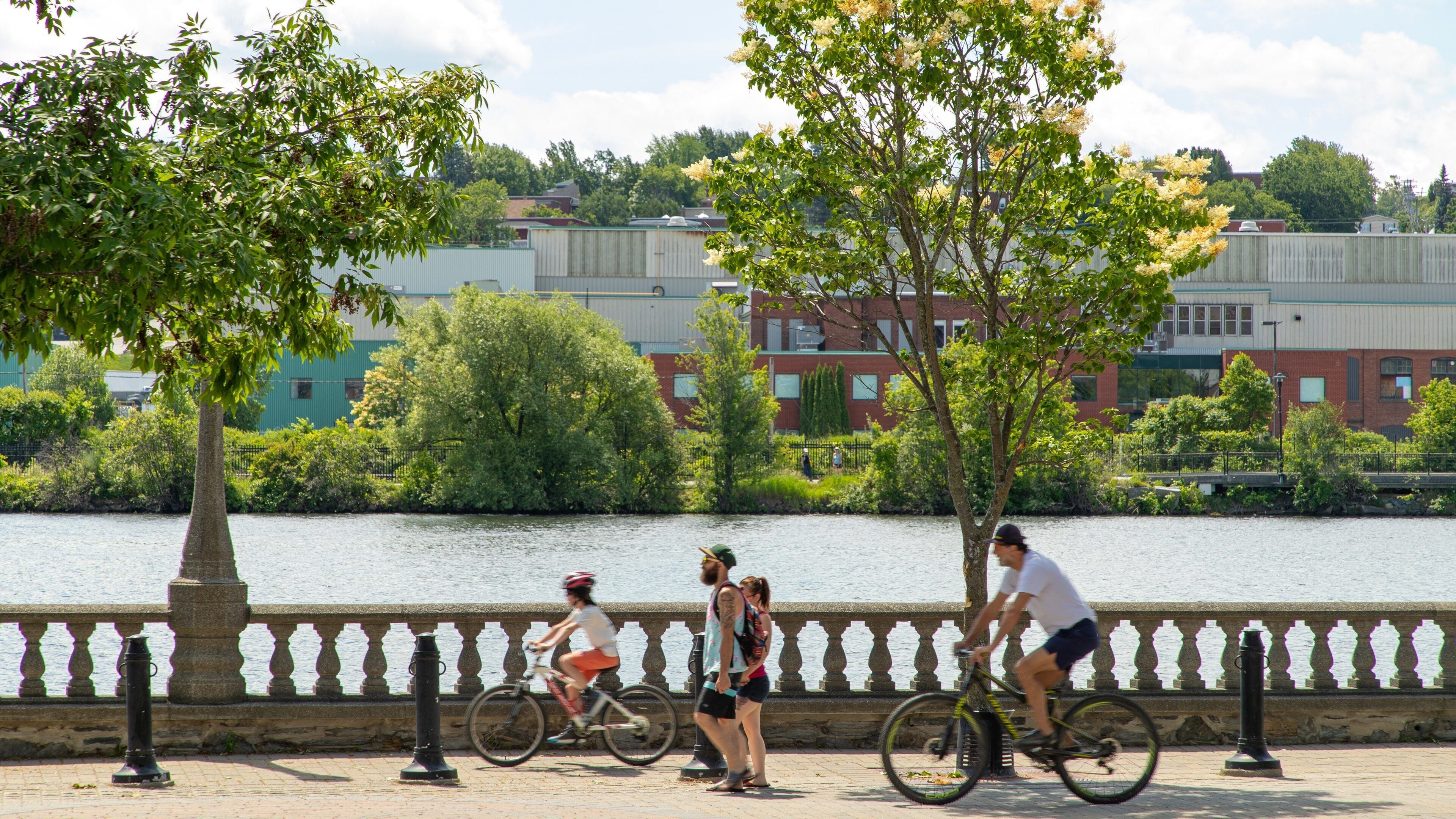 Sherbrooke featuring street scenes and a river or creek